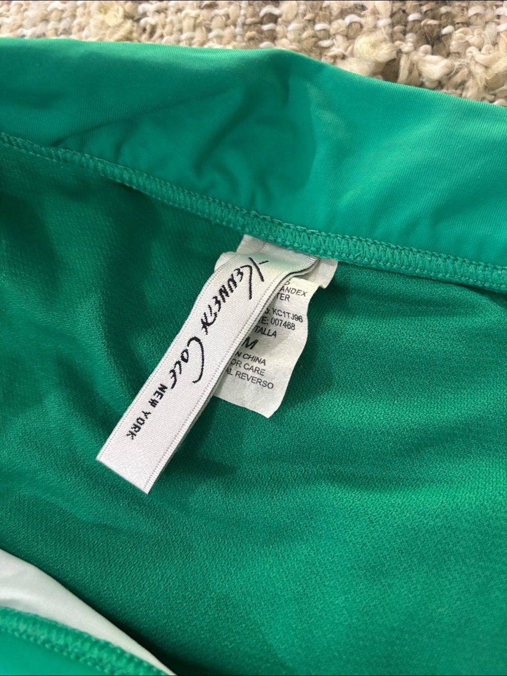 Kenneth Cole Green 2 Piece Ruched  Bikini Set Swimsuit Size M - Picture 14 of 16